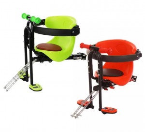 Vaikiška dviračio kėdutė, dviračio priekyje tvirtinama vaikiška kėdutė su turėklu, skirta mažiems vaikams, priekyje tvirtinama vaikiška dviračio kėdutė