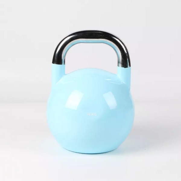 Přenosný malovaný soutěžní kettlebell tělocvična fitness ocelový kettlebell