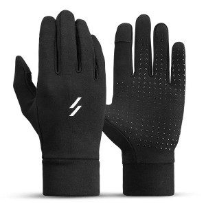 Guants de ciclisme amb pantalla tàctil de dits llargs personalitzats per a esports a l'aire lliure Guants tèrmics per córrer d'hivern