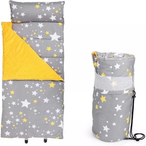 Vaiko kilimėlis su nešiojamuoju krepšiu, miegmaišis su nuimama pagalve, lengva kelioninė kūdikio lova