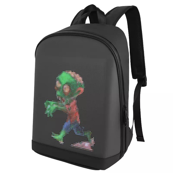 Популярный модный рюкзак Linli DIY с управлением через приложение, светодиодный полноцветный экран, дорожный рюкзак для ноутбука