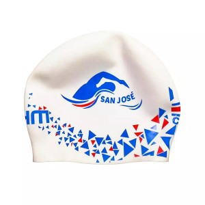 Kuogelea Cabs OEM Elastic Mazingira Silicone Waterproof Swim Cap Cap