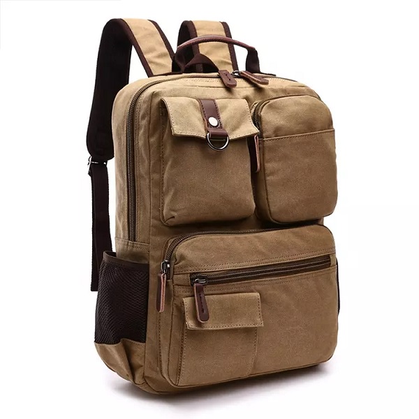 2021 Lelaki terlaris mochila travel rucksack pek belakang kasual tersuai beg beg luar sukan komputer riba beg galas kanvas vintaj