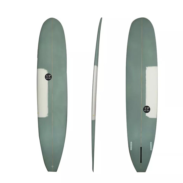 Surfboard tar-reżina tal-poliester tal-fibra tal-ħġieġ bil-fin tas-surf Longboard tas-surfboard għas-Surfing