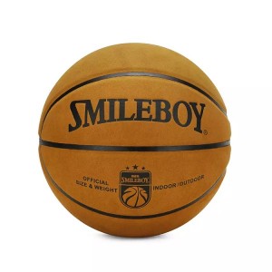 Cel mai bine vândut minge de baschet personalizat din piele cu logo-ul propriu
