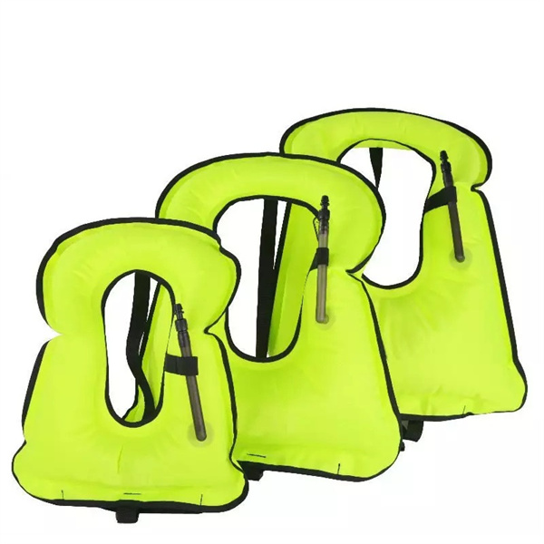 210 Denier Nylon TPU Diving Equipment Self Inflatable Life Jacket, Inflatable Life Snorkel Vest