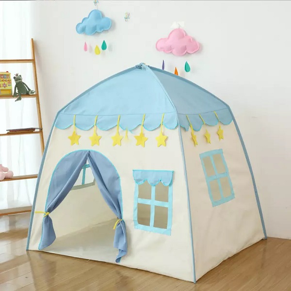 Princess Tent Girls Large Playhouse Kids Castle Play Tent Toy за деца Игри на закрито и на открито Бебешка палатка за игра