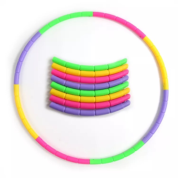 pakyawan nga fitness hula hoops para sa mga bata para sa mga hamtong mga beginners detachable adjustable hoola hoop ring plastic hula hoops kids toys