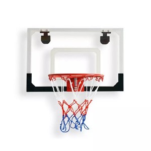 Raft basketbolli i varur për fëmijë me kornizë transparente basketbolli dhe mbajtëse basketbolli