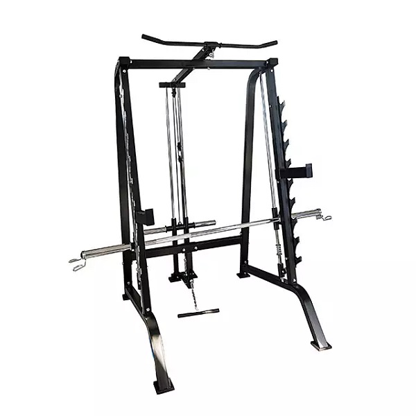 Kasuwancin Gym Machine Multi Aiki Mai Koyarwa Counter-daidaitacce Smith Machine Squat Rack