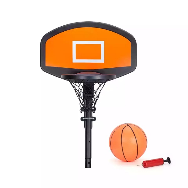 Košarkaški obruč na trampolinu s pumpom i mini košarkaškom loptom za jednostavno postavljanje košarkaškog obruča za trampolin