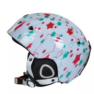 MOON Ski Helmet Star Graffiti Ski Accessories بیرونی کھیلوں کی سکینگ کا سامان بالغ سنو بورڈ ہیلمٹ کے لیے