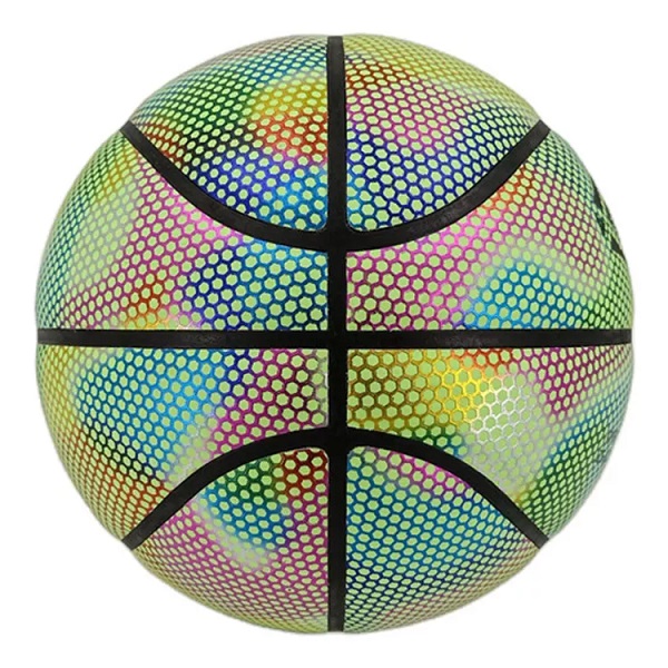 Персонализирайте размера на логото Светеща баскетболна ламинирана баскетболна топка за открито