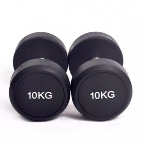 Gym Home Equipment Adjustable Cast Iron Coated Round Rubber Dumbbells Set Timbang Pagtaas Dumbbells