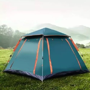 DELUXEFIT portable big 4 persons waterproof tent camping outdoor family ອັດຕະໂນມັດ