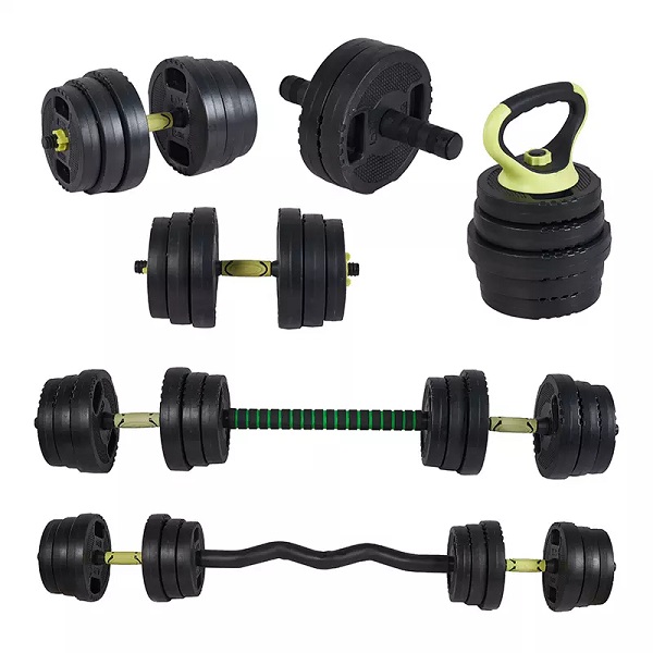 Set de gantere reglabile din plastic de ciment TELLUS set de gantere cu kettlebell gantere reglabile cu greutate set de gantere reglabile pentru sală de gimnastică de acasă