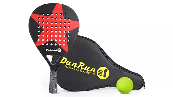 Ka har'a Stock Paddle Tennis Racket Racket ea Carbon Fiber Custom Taemane Shape Padel Racket e nang le mokotla