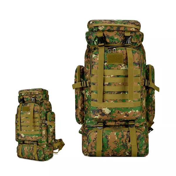 Zakázková vysoce kvalitní taška na ruku Mil Hunting Rucksack Vodotěsný 80L Velkokapacitní turistický batoh Mil-Spec na cestování