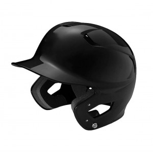 Dual Density Impact Absorbing Foam Rice Moisture Wicking Solid Color System Baseball Batting Helmet