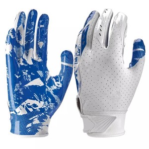 Guantes de fútbol americano súper pegajosos para receptores anchos, guantes de campo con logotipo personalizado para clima frío, guantes de rugby, precio barato