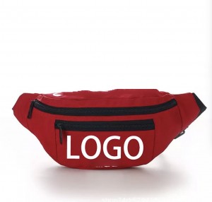 Wholesale promotion waterproof waist bag sling crossbody custom fanny polyester sports running pack