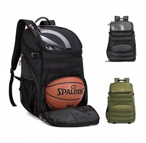 Soccer Backpack Uban sa Ball Compartment Outdoor Sports Backpack Gym Bag Para sa Basketbol