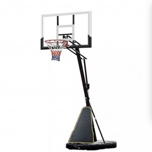 54” palánk Edzett üveg Dunk Kosárlabda karika Kosárlabda állvány 5v5 verseny Utcai kosárlabda Kültéri mozgatható