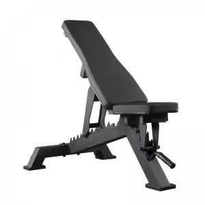 Multifunktionell justerbar platt bänk inomhus för att träna vikter