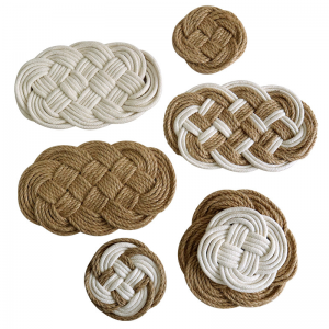 Стоцк ручно ткане изолационе простирке, памучни и ланени материјал у нордијском стилу, подметачи за кућну кухињу, простирке за тањире