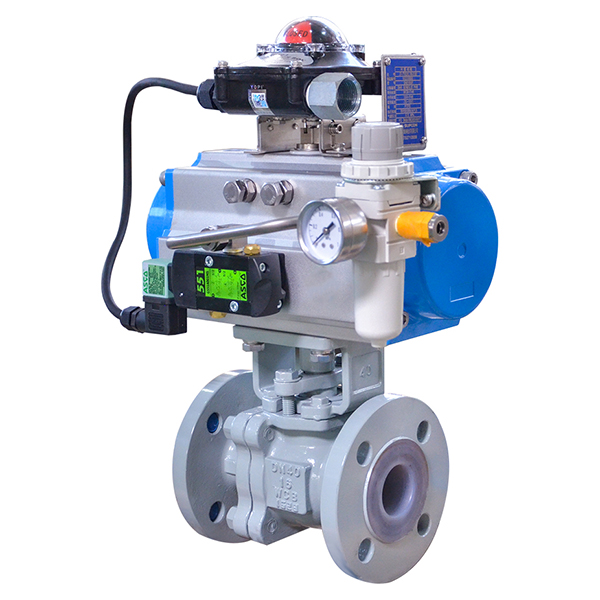 Pneumatic PTFE/PFA Lined ball valve Featured Image
