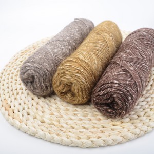 1/2.3NM 10% Yak 60%cotton 30%polyester yak lana crochet filatu