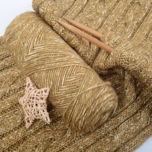 1/2.3NM 10% Yak 60%cotton 30%polyester yak lana crochet filatu