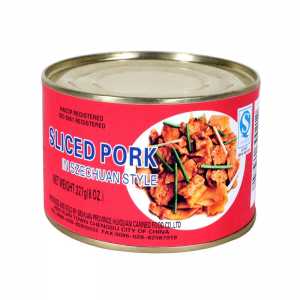 198G canned sliced pork in szechuan style