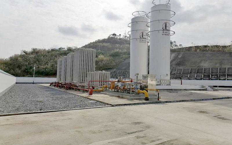 ʻO ka Papahana Regasification Station o Baise Mining Group