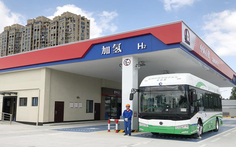 Sinopec Jiashan Shantong Hydrogen Tankstation i Jiaxing, Zhejiang