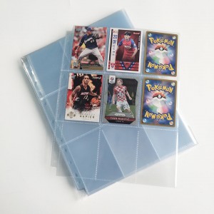 Loose-Leaf Refill 9 Pockets Game King Star Card ទំព័រខាងក្នុង