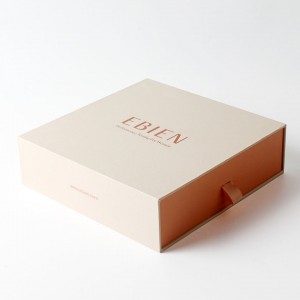 Cardboard Alahas Ribbon Sliding Gift Cosmetics Packaging Drawer Box