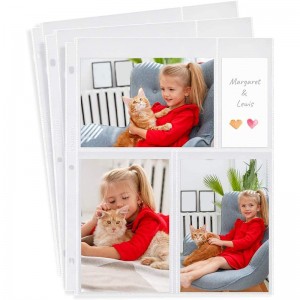 Custom na Plastic PP 4×6″ Pocket Photo Replacement Inner Pages