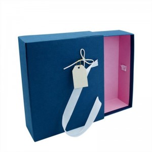 Niestandardowe pudełko z szufladą z logo na odzież / obuwie / prezent z uchwytem