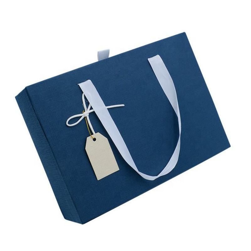 Kuti sirtare me logo të personalizuar për Veshje / Këpucë / Dhuratë me dorezë Imazhi i veçuar