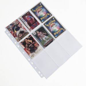 लूज-लीफ रिफिल 9 पॉकेट गेम किंग स्टार कार्ड इनर पेज