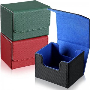 Oanpaste PU leather Playing card Collector Deck box Organizer