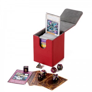 Kuti kuverte lëkure PU me kartë Magnet për lojëra në tryezë