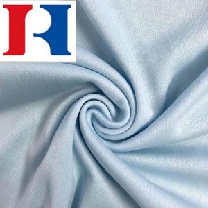 Grosir entheng rajutan kain 100% Polyester Interlock kanggo Olahraga Wear