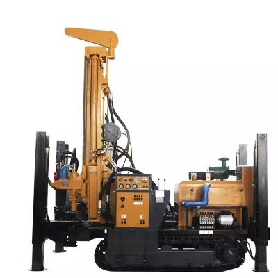 300m Portable Crawler Water Well Drilling Rig / Rock Drilling Rig