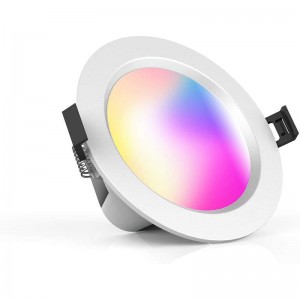 Tuya Smart APP Alexa Voice Control Smart Downlight RGBW Color Changing LED Panel Light