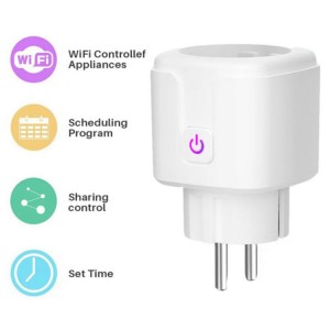 Smart Power Plug Alexa Kontrol Swara WiFi Smart Plug Socket