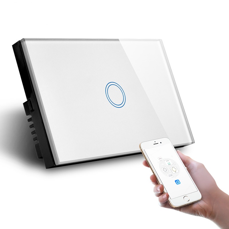 Austraalia ekraaniga WIFI Smart Touch Light elektriline seinalüliti (pealkirja puudub)