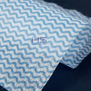 Toallitas de limpeza doméstica de tecido non tecido con cor azul