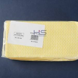 OEM Manufacturer Cheap Patient Dry Wipes - Spunlace Nonwoven Heavy Duty Household Cleaning Wipe – HUASHENG